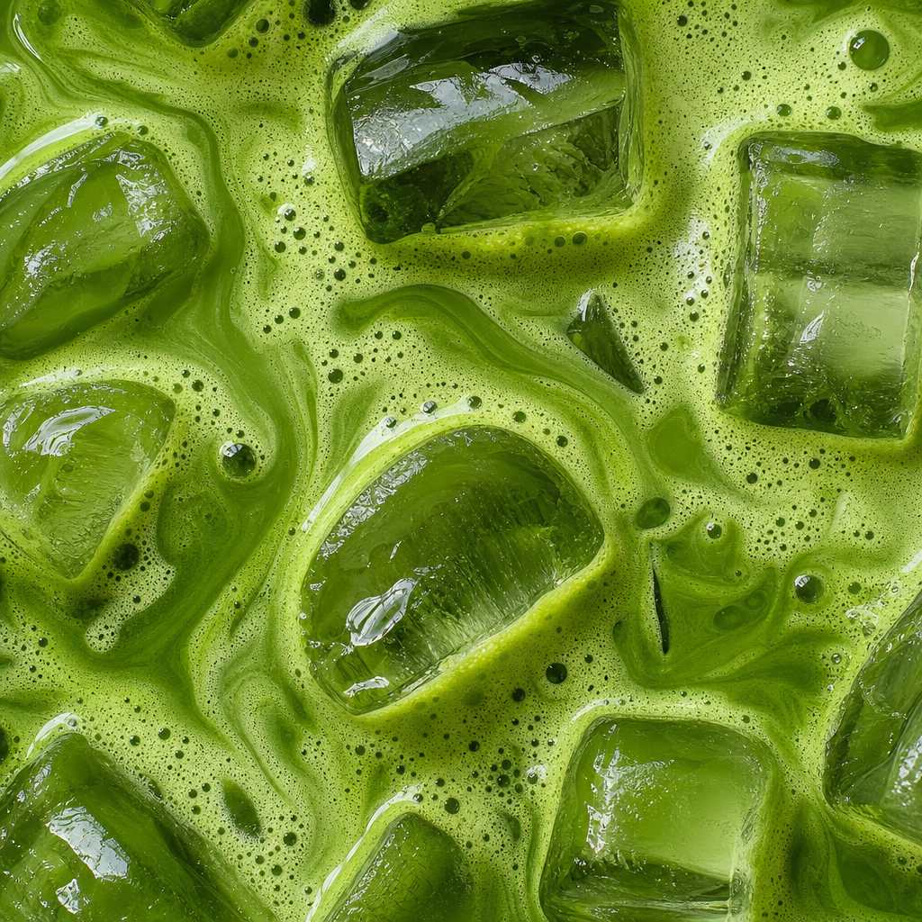 Matcha being whisked